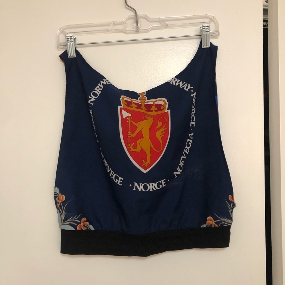 Reclaimed Norwegian Flag Tank Top